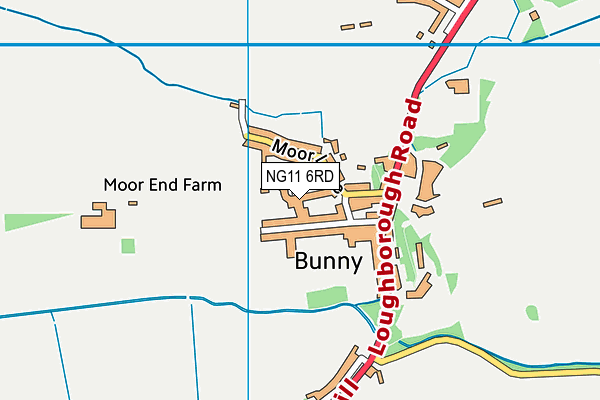 NG11 6RD map - OS VectorMap District (Ordnance Survey)