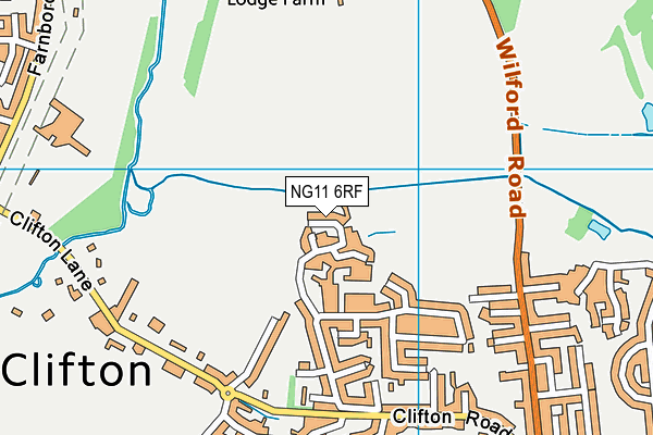 NG11 6RF map - OS VectorMap District (Ordnance Survey)