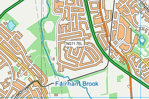 NG11 7EL map - OS VectorMap District (Ordnance Survey)