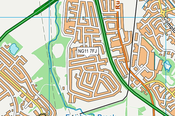 NG11 7FJ map - OS VectorMap District (Ordnance Survey)