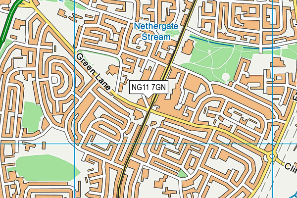 NG11 7GN map - OS VectorMap District (Ordnance Survey)