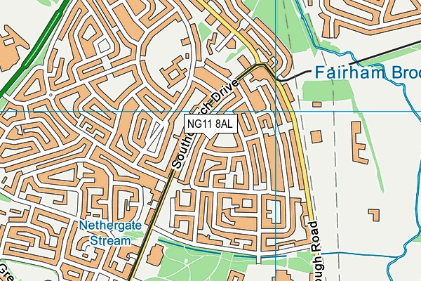 NG11 8AL map - OS VectorMap District (Ordnance Survey)