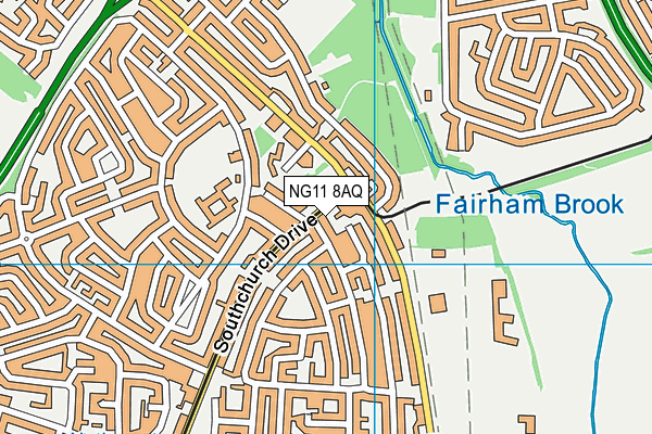 NG11 8AQ map - OS VectorMap District (Ordnance Survey)