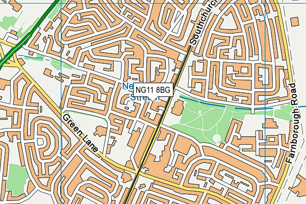NG11 8BG map - OS VectorMap District (Ordnance Survey)