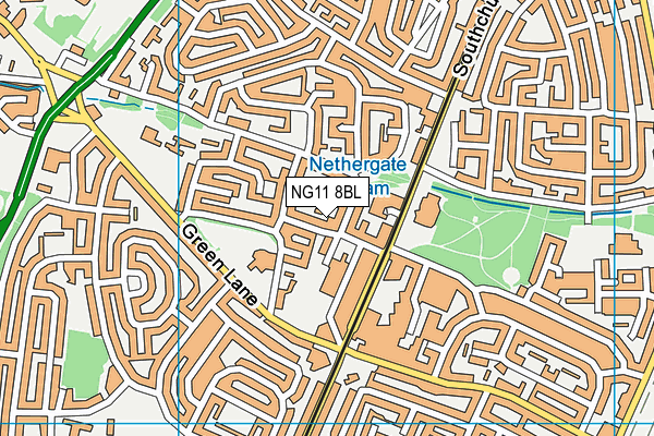 NG11 8BL map - OS VectorMap District (Ordnance Survey)