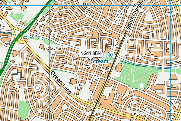 NG11 8BN map - OS VectorMap District (Ordnance Survey)
