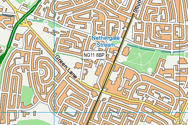 NG11 8BP map - OS VectorMap District (Ordnance Survey)