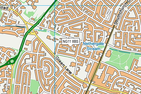 NG11 8BS map - OS VectorMap District (Ordnance Survey)