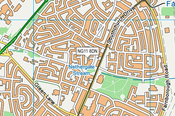 NG11 8DN map - OS VectorMap District (Ordnance Survey)