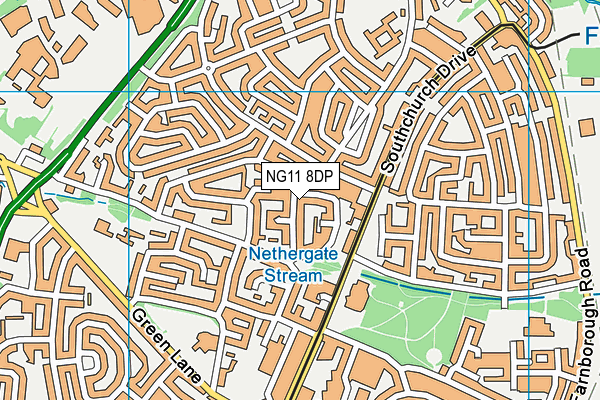 NG11 8DP map - OS VectorMap District (Ordnance Survey)