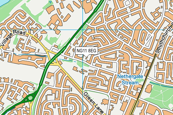 NG11 8EG map - OS VectorMap District (Ordnance Survey)