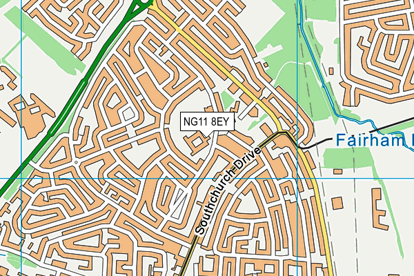NG11 8EY map - OS VectorMap District (Ordnance Survey)