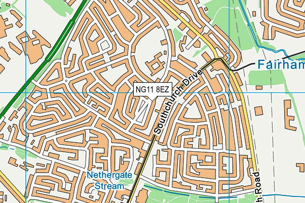 NG11 8EZ map - OS VectorMap District (Ordnance Survey)