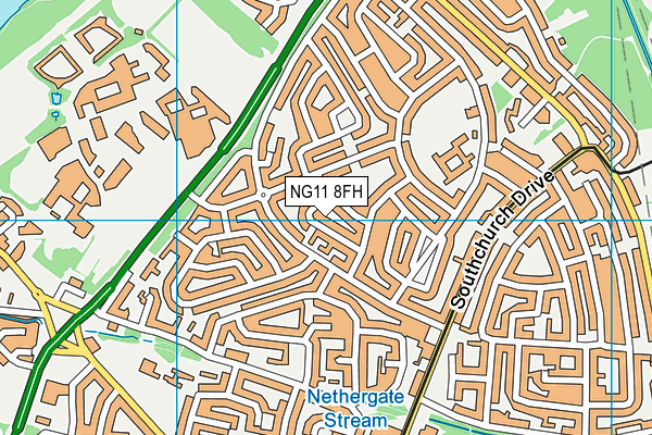 NG11 8FH map - OS VectorMap District (Ordnance Survey)