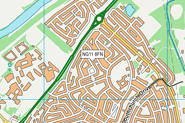 NG11 8FN map - OS VectorMap District (Ordnance Survey)