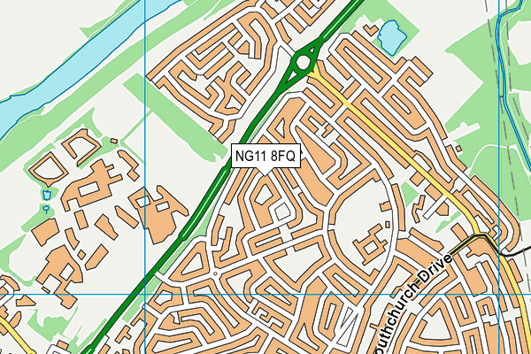 NG11 8FQ map - OS VectorMap District (Ordnance Survey)