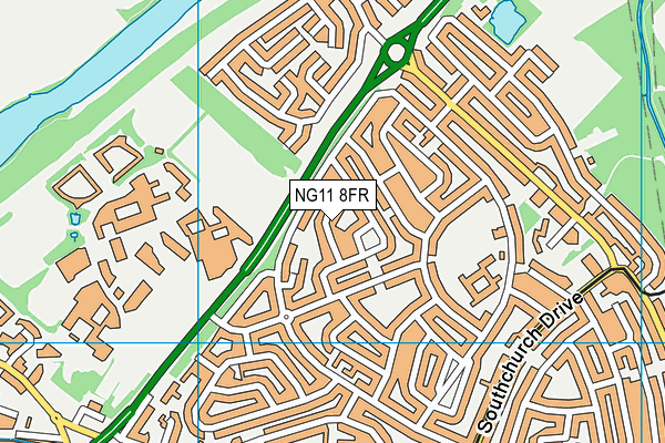 NG11 8FR map - OS VectorMap District (Ordnance Survey)