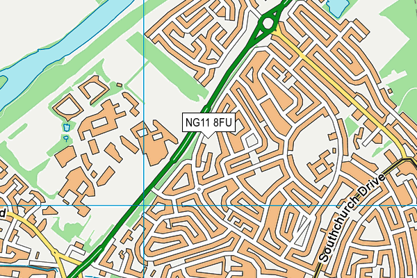 NG11 8FU map - OS VectorMap District (Ordnance Survey)