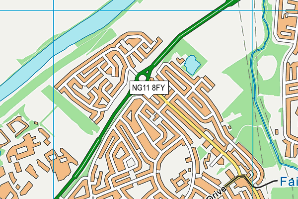 NG11 8FY map - OS VectorMap District (Ordnance Survey)