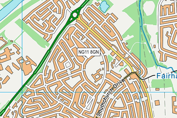 NG11 8GN map - OS VectorMap District (Ordnance Survey)