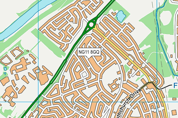 NG11 8GQ map - OS VectorMap District (Ordnance Survey)