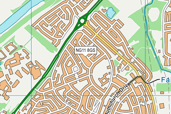 NG11 8GS map - OS VectorMap District (Ordnance Survey)