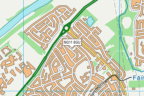 NG11 8GU map - OS VectorMap District (Ordnance Survey)