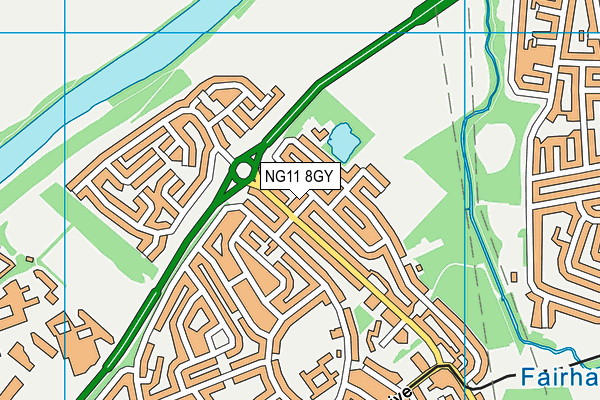 NG11 8GY map - OS VectorMap District (Ordnance Survey)