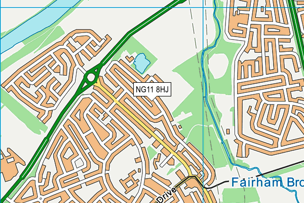 NG11 8HJ map - OS VectorMap District (Ordnance Survey)