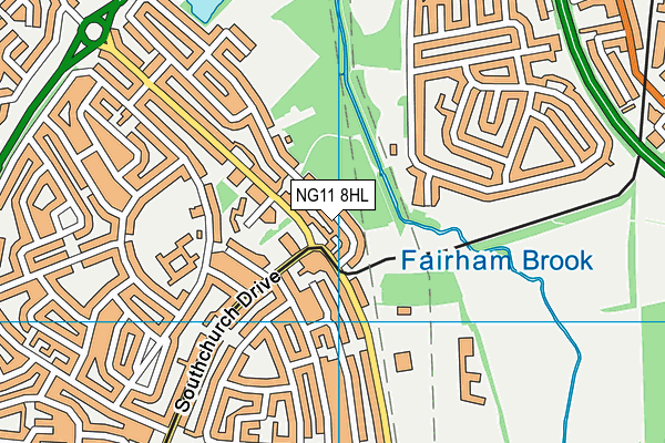 NG11 8HL map - OS VectorMap District (Ordnance Survey)