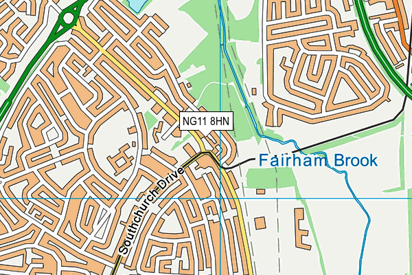 NG11 8HN map - OS VectorMap District (Ordnance Survey)