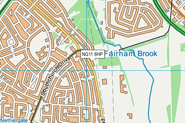 NG11 8HP map - OS VectorMap District (Ordnance Survey)