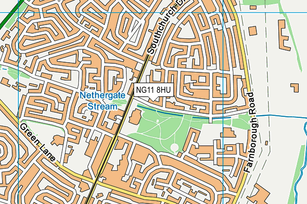 NG11 8HU map - OS VectorMap District (Ordnance Survey)