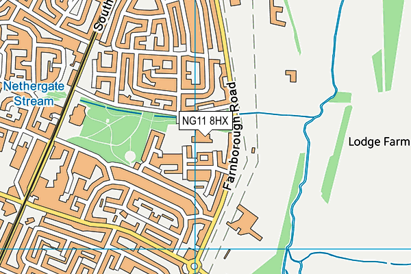 Nethergate Academy map (NG11 8HX) - OS VectorMap District (Ordnance Survey)