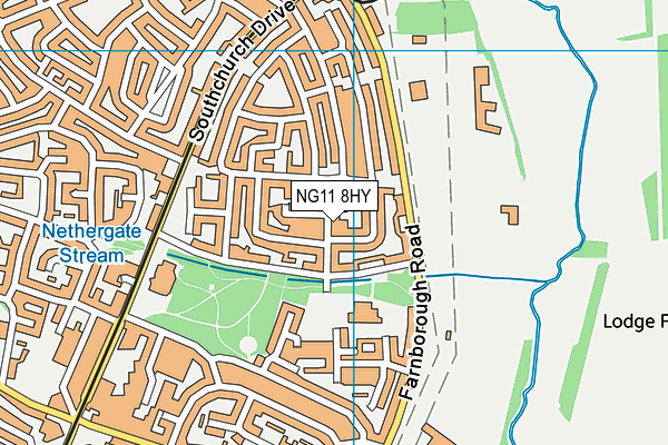 NG11 8HY map - OS VectorMap District (Ordnance Survey)