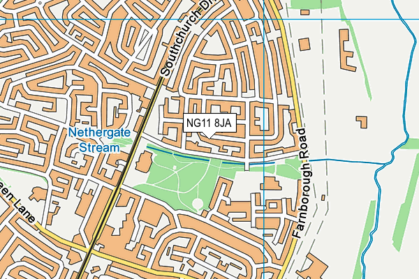 NG11 8JA map - OS VectorMap District (Ordnance Survey)