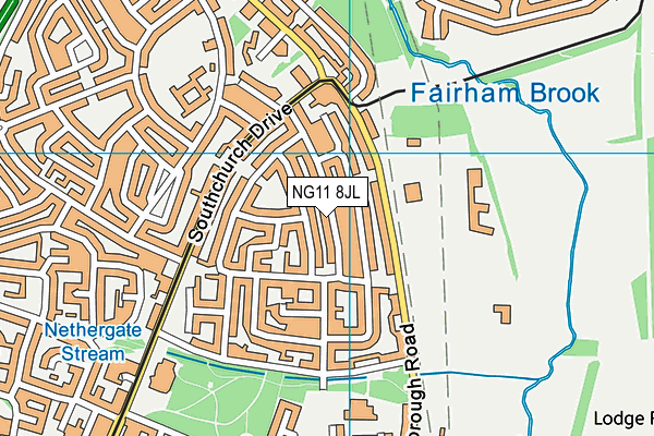 NG11 8JL map - OS VectorMap District (Ordnance Survey)