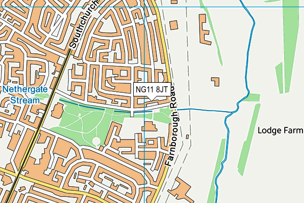 NG11 8JT map - OS VectorMap District (Ordnance Survey)