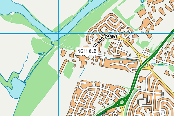 NG11 8LB map - OS VectorMap District (Ordnance Survey)