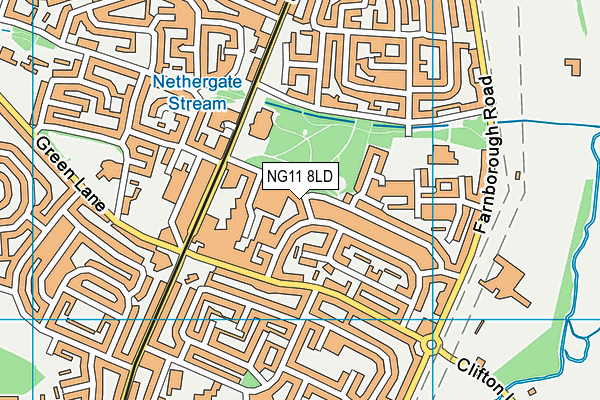 NG11 8LD map - OS VectorMap District (Ordnance Survey)