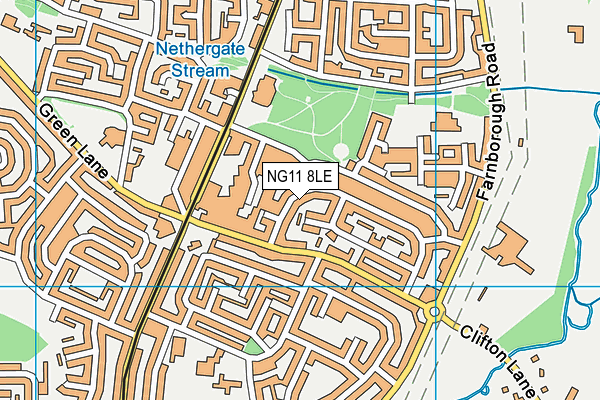 NG11 8LE map - OS VectorMap District (Ordnance Survey)