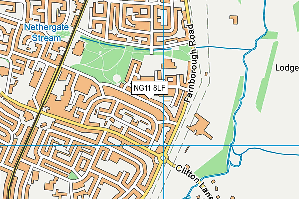 NG11 8LF map - OS VectorMap District (Ordnance Survey)