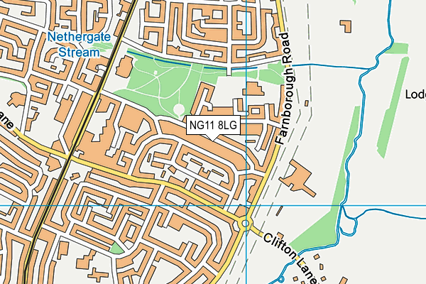 NG11 8LG map - OS VectorMap District (Ordnance Survey)