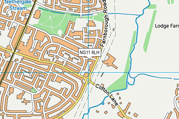 NG11 8LH map - OS VectorMap District (Ordnance Survey)