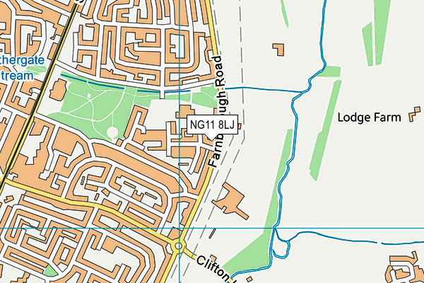 NG11 8LJ map - OS VectorMap District (Ordnance Survey)