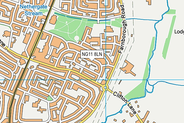 NG11 8LN map - OS VectorMap District (Ordnance Survey)