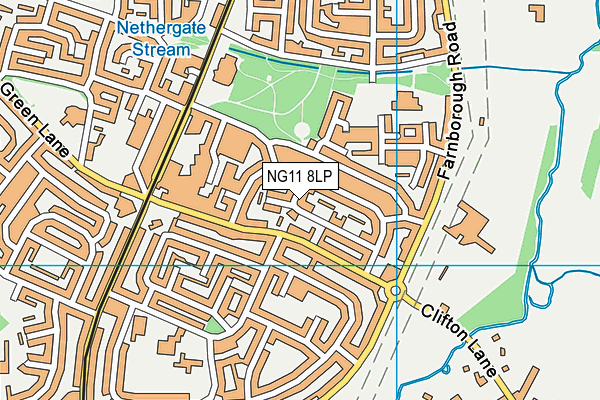 NG11 8LP map - OS VectorMap District (Ordnance Survey)