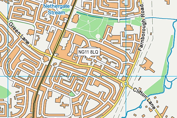 NG11 8LQ map - OS VectorMap District (Ordnance Survey)