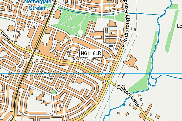 NG11 8LR map - OS VectorMap District (Ordnance Survey)