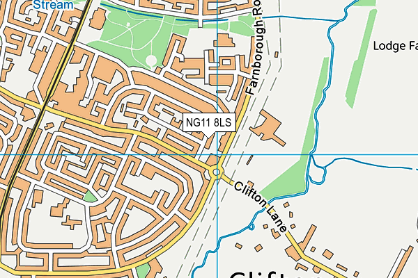 NG11 8LS map - OS VectorMap District (Ordnance Survey)